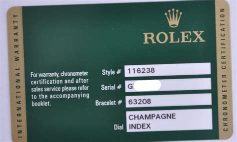 Rolex warranty registration